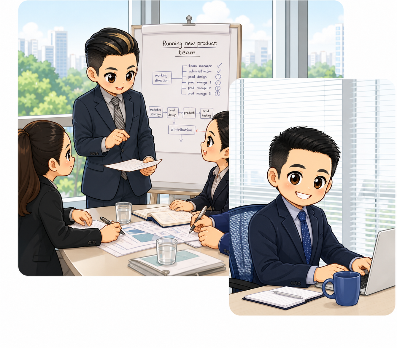 Global engineering partnership illustration