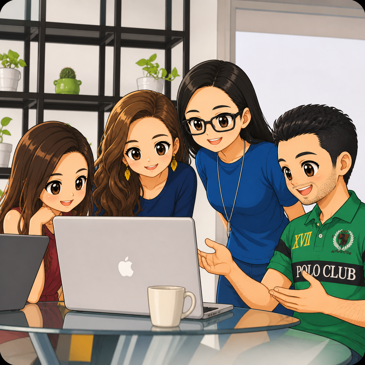 Vietnamese talent team illustration
